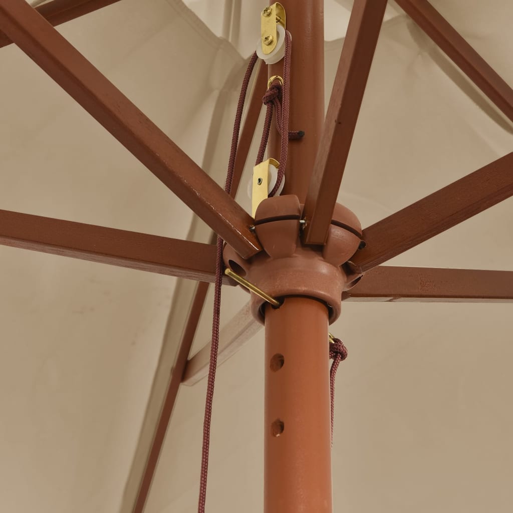 Sodo skėtis COLBY, taupe, 299x240cm