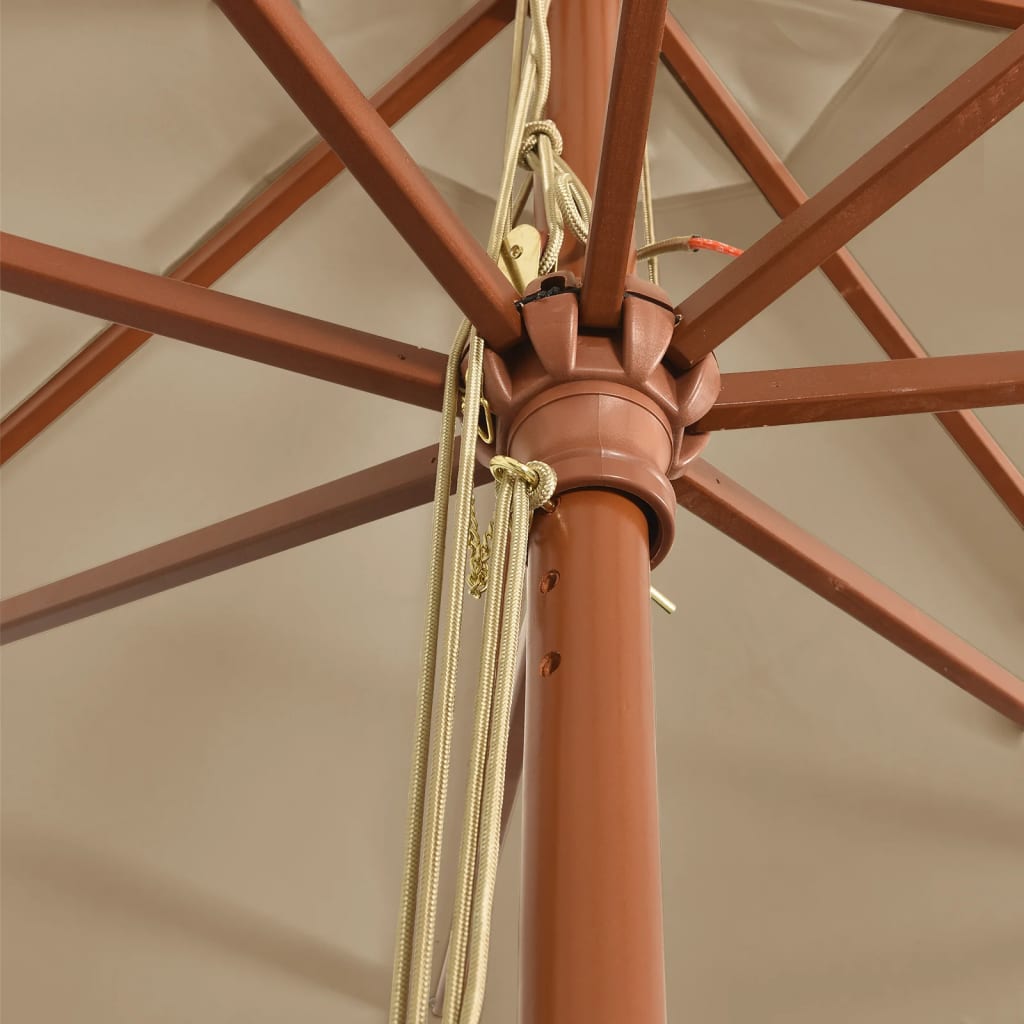 Sodo skėtis COLE, taupe, 400x273cm