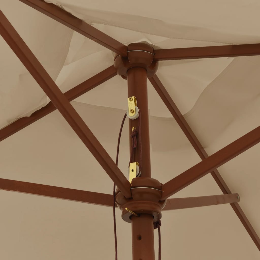 Sodo skėtis COLIN, taupe, 198x198x231cm