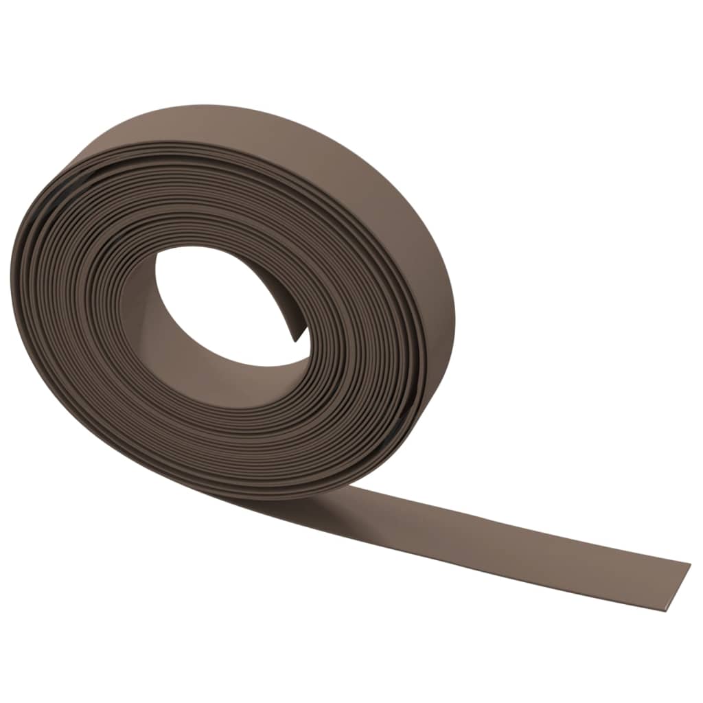 Dārza apmale, brūna, 10m, 10cm, polietilēns