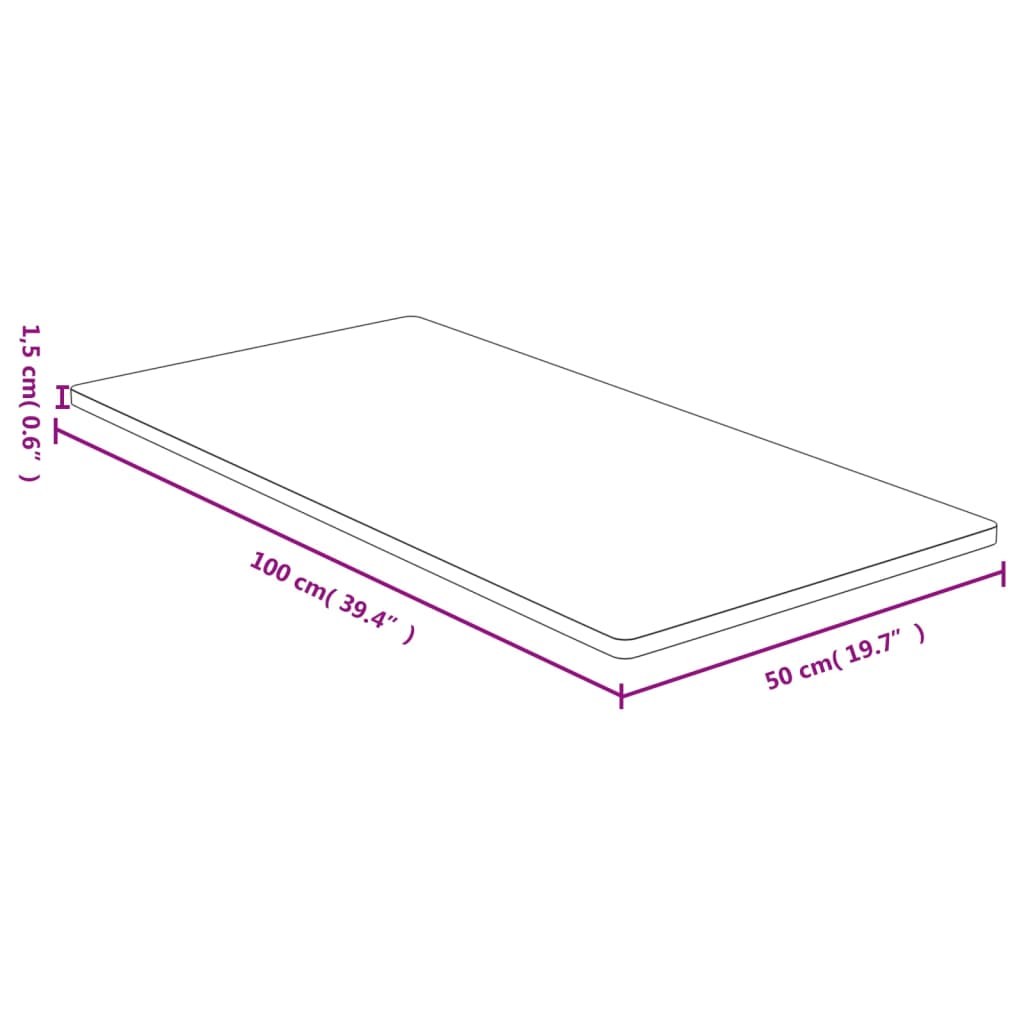 Virsma, 50x100x1,5 cm, bambuss