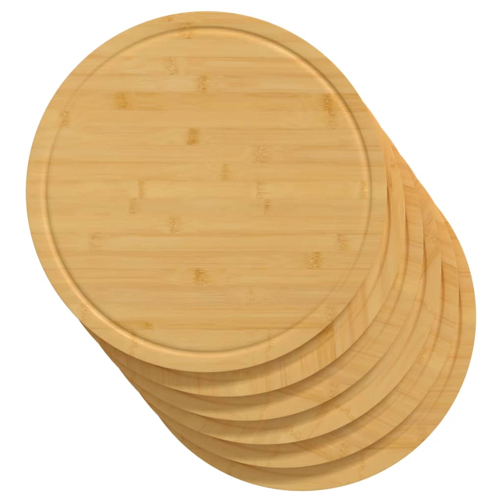 Cutting boards, 6 pcs, 30x1.5 cm, bamboo
