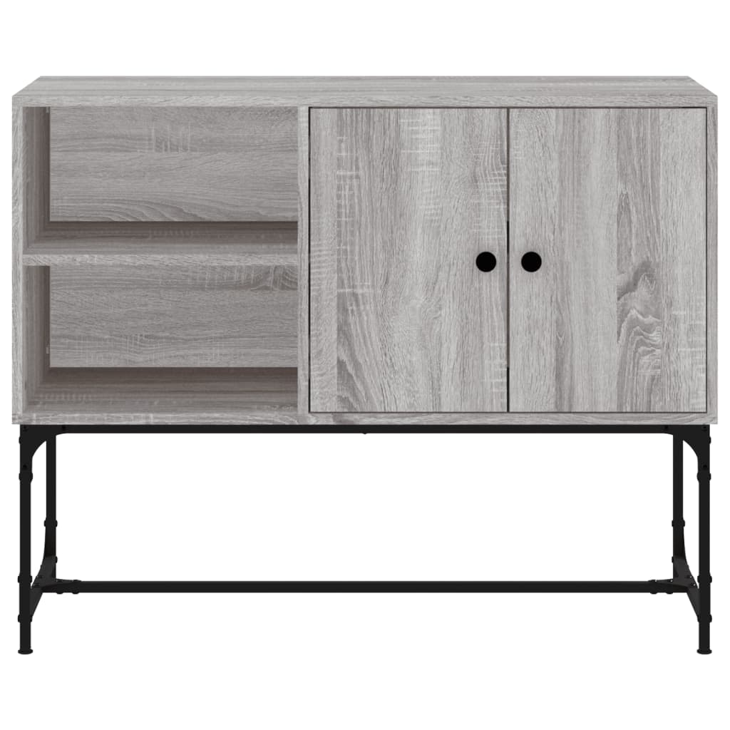 Sānu skapītis, pelēks ozols, 100x40x79,5cm, apstrādāta koksne