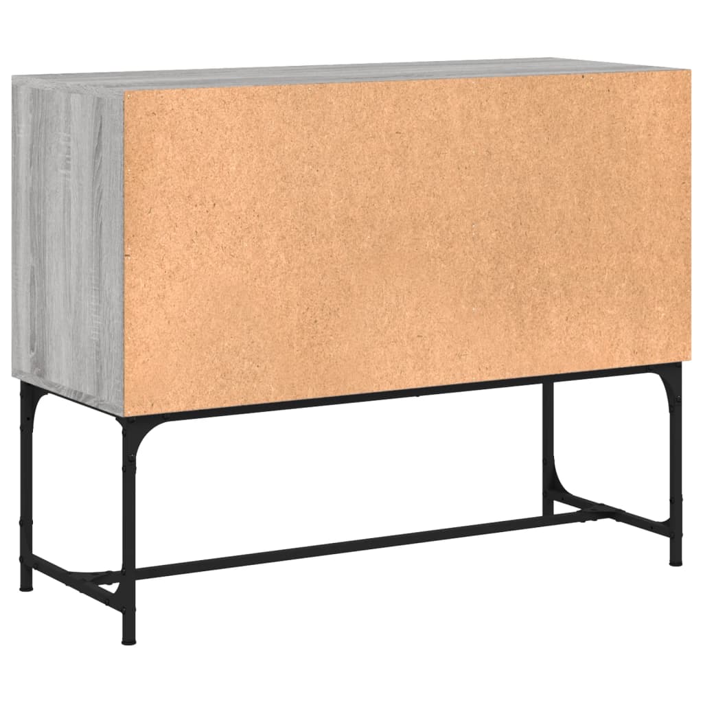 Sānu skapītis, pelēks ozols, 100x40x79,5cm, apstrādāta koksne