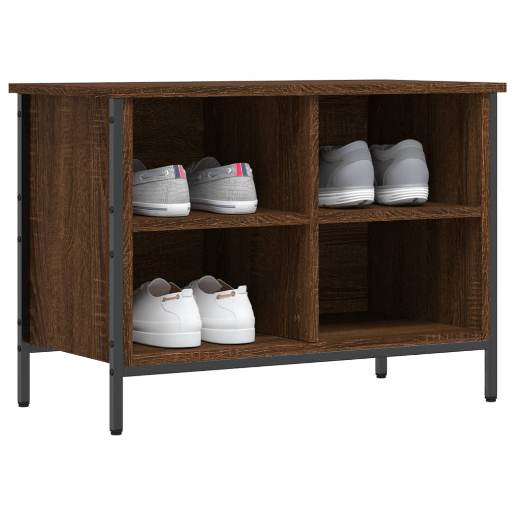 Spintelė batams, ruda ąžuolo, 69x35x50cm, apdirbta mediena