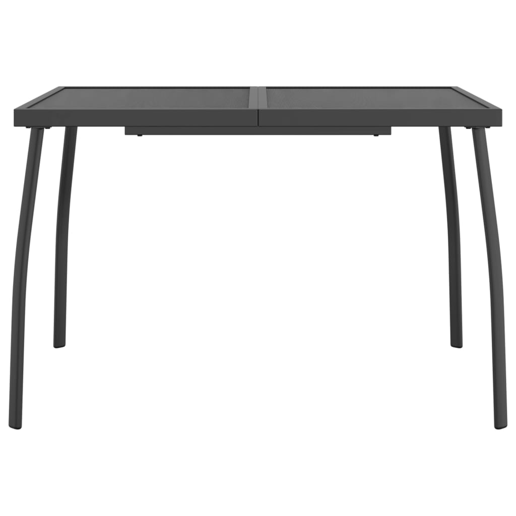 Garden table, anthracite, 110x80x72cm, steel, mesh