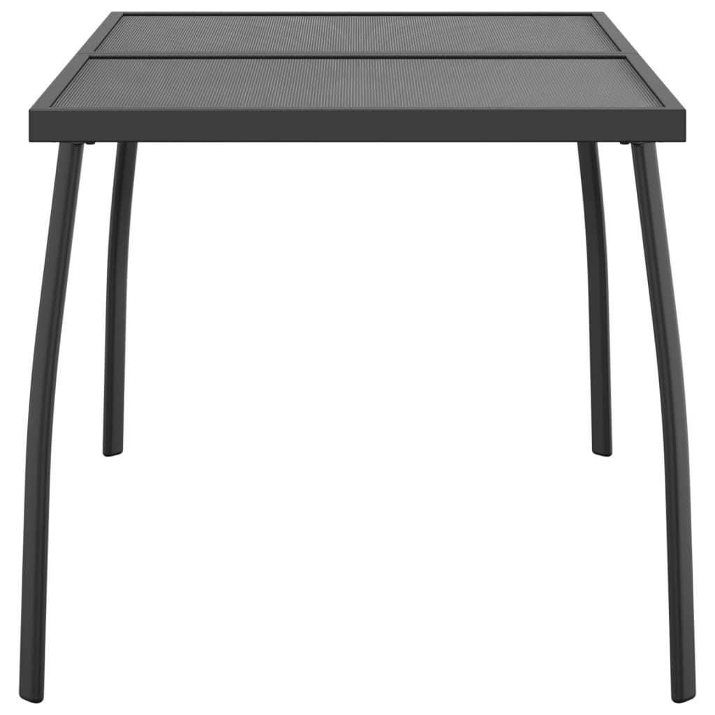 Garden table, anthracite, 110x80x72cm, steel, mesh