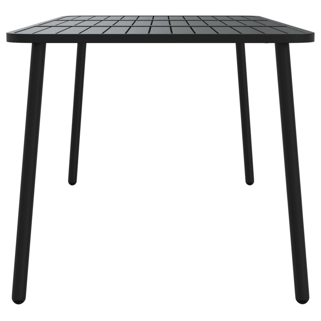 Garden table, anthracite, 165x80x71cm, steel