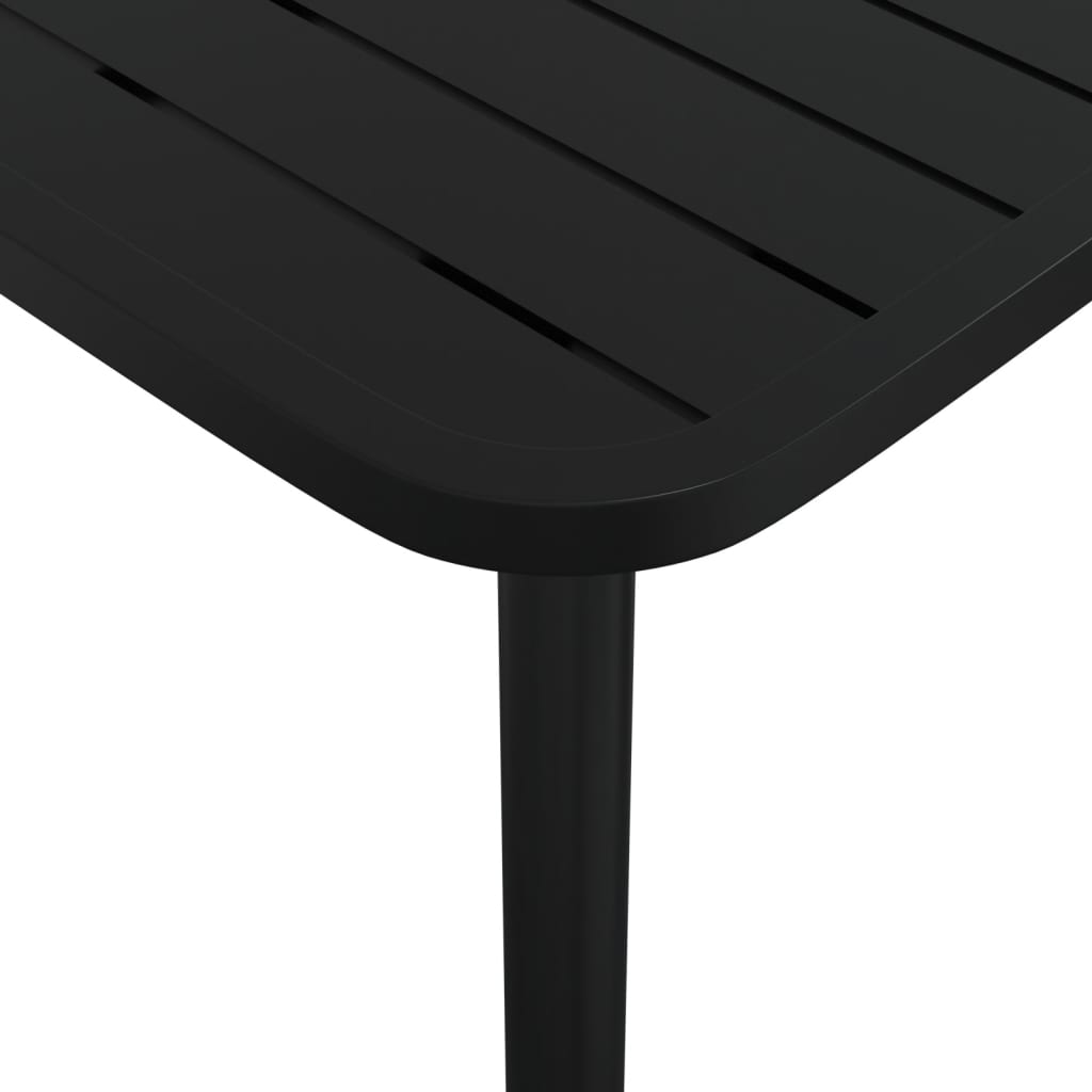 Garden table, anthracite, 165x80x71cm, steel