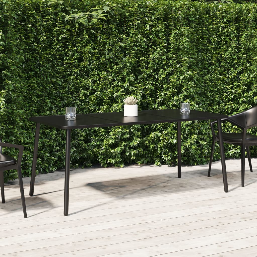 Garden table, anthracite, 165x80x71cm, steel