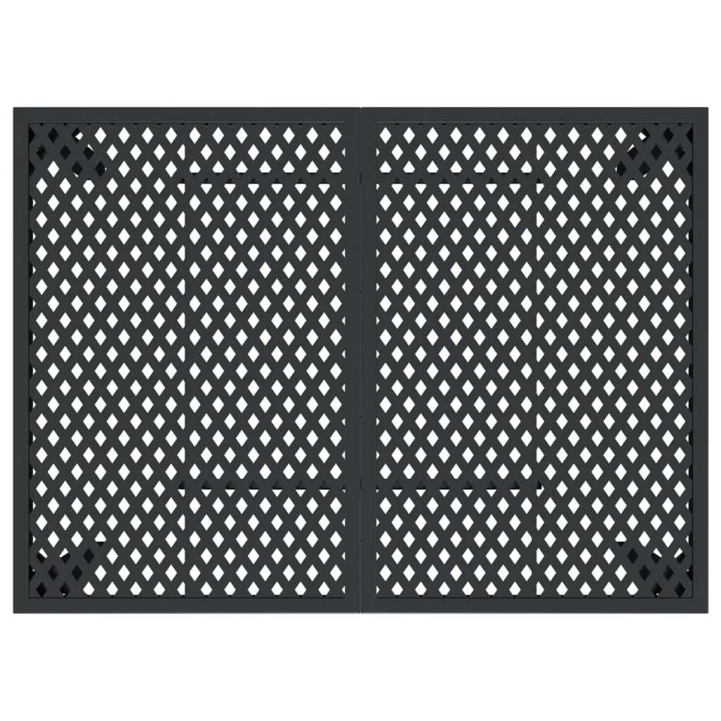 Sodo stalas, antracito spalvos, 110x80x72cm, plienas