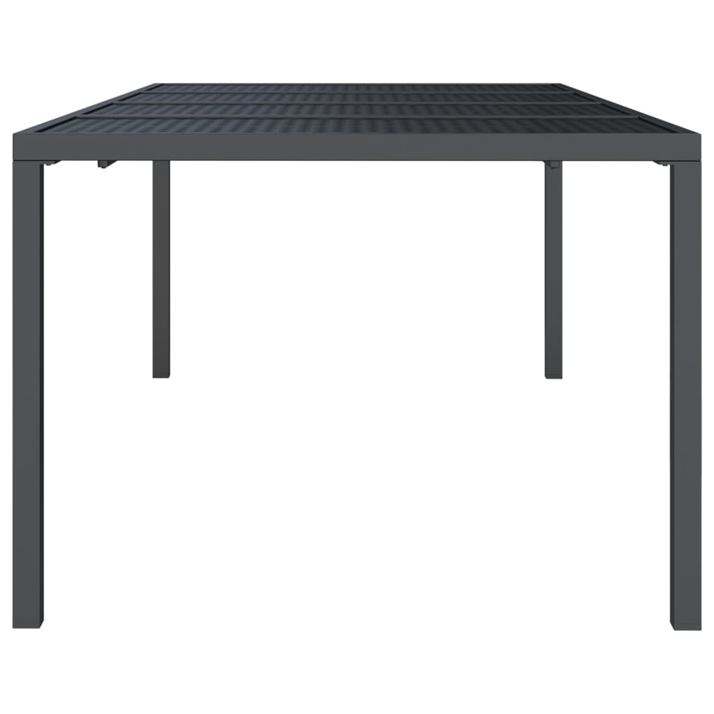 Garden table, anthracite, 200x100x72cm, steel