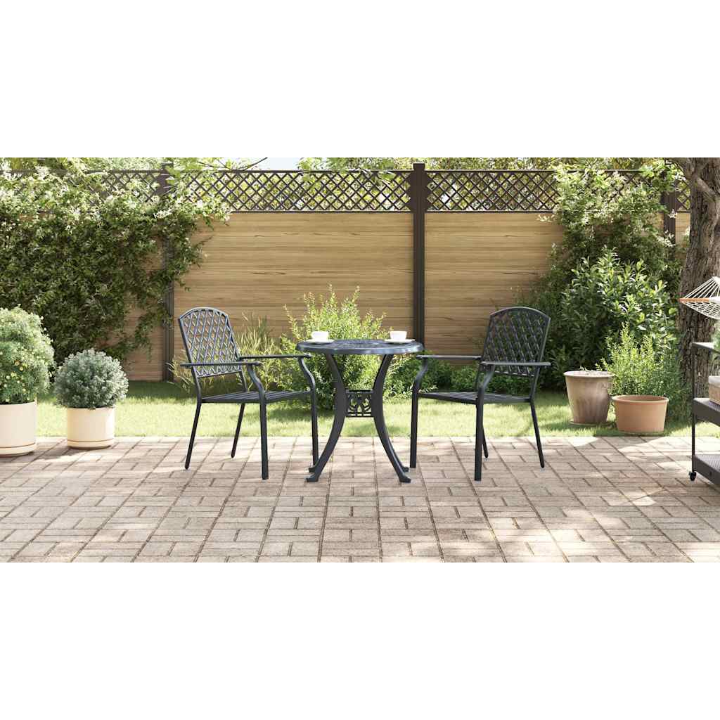 Kėdė 2 pcs Antracitas 56 x 65 x 89cm Plienas