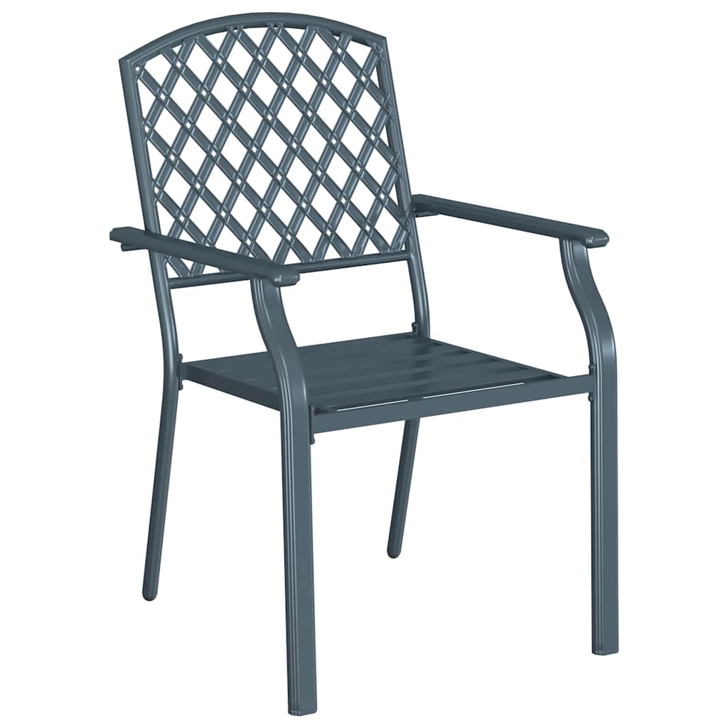 Kėdė 2 pcs Antracitas 56 x 65 x 89cm Plienas