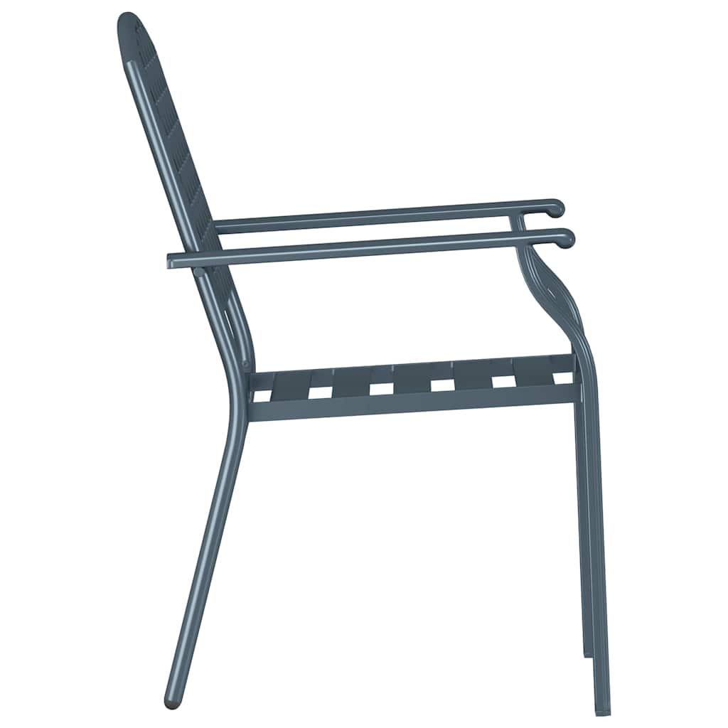 Kėdė 2 pcs Antracitas 56 x 65 x 89cm Plienas