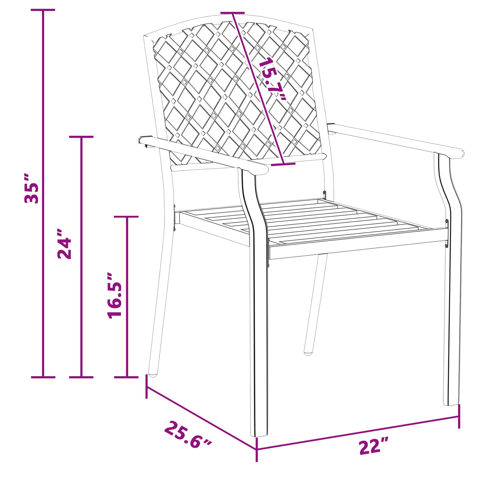 Kėdė 2 pcs Antracitas 56 x 65 x 89cm Plienas