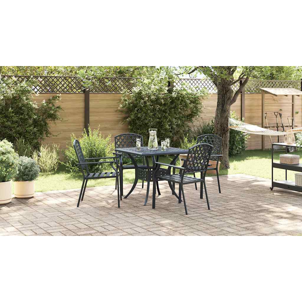 Kėdė 4 pcs Antracitas 56 x 65 x 89cm Plienas