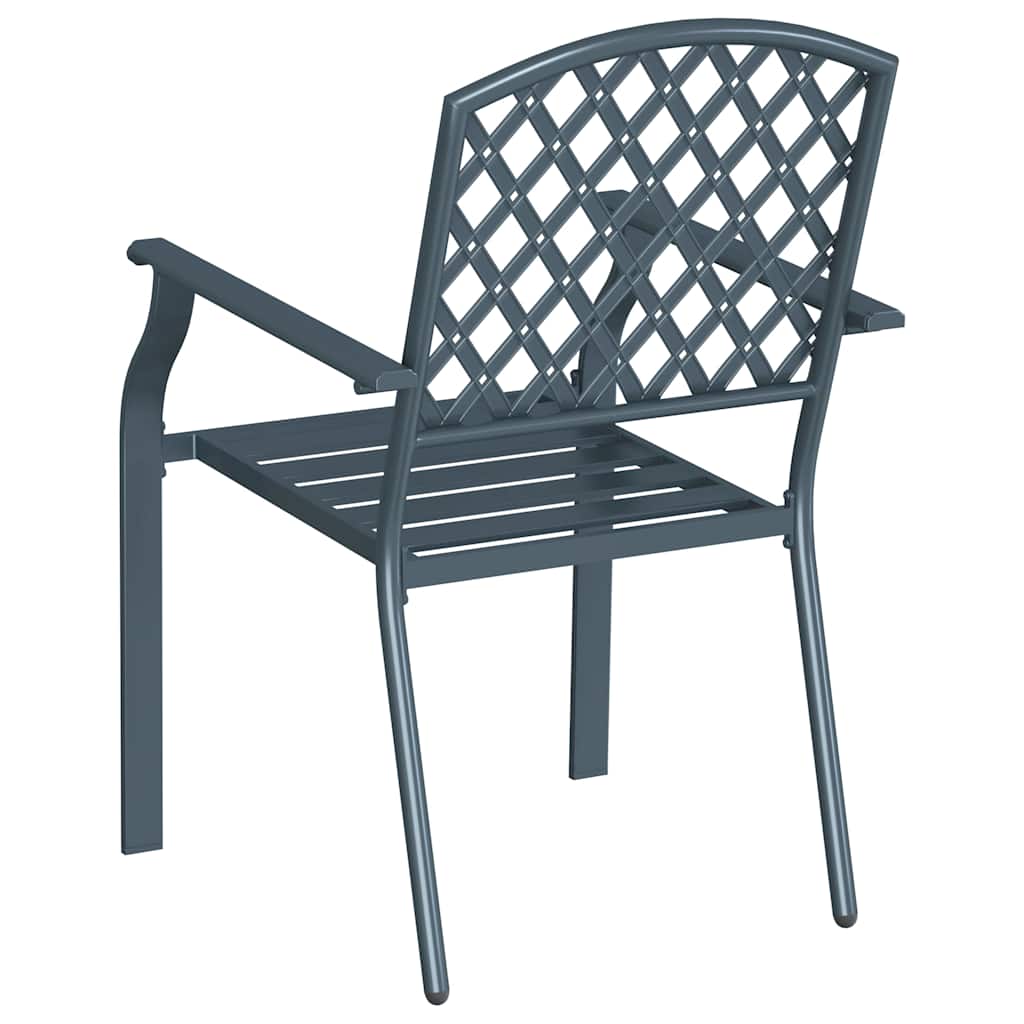 Kėdė 4 pcs Antracitas 56 x 65 x 89cm Plienas