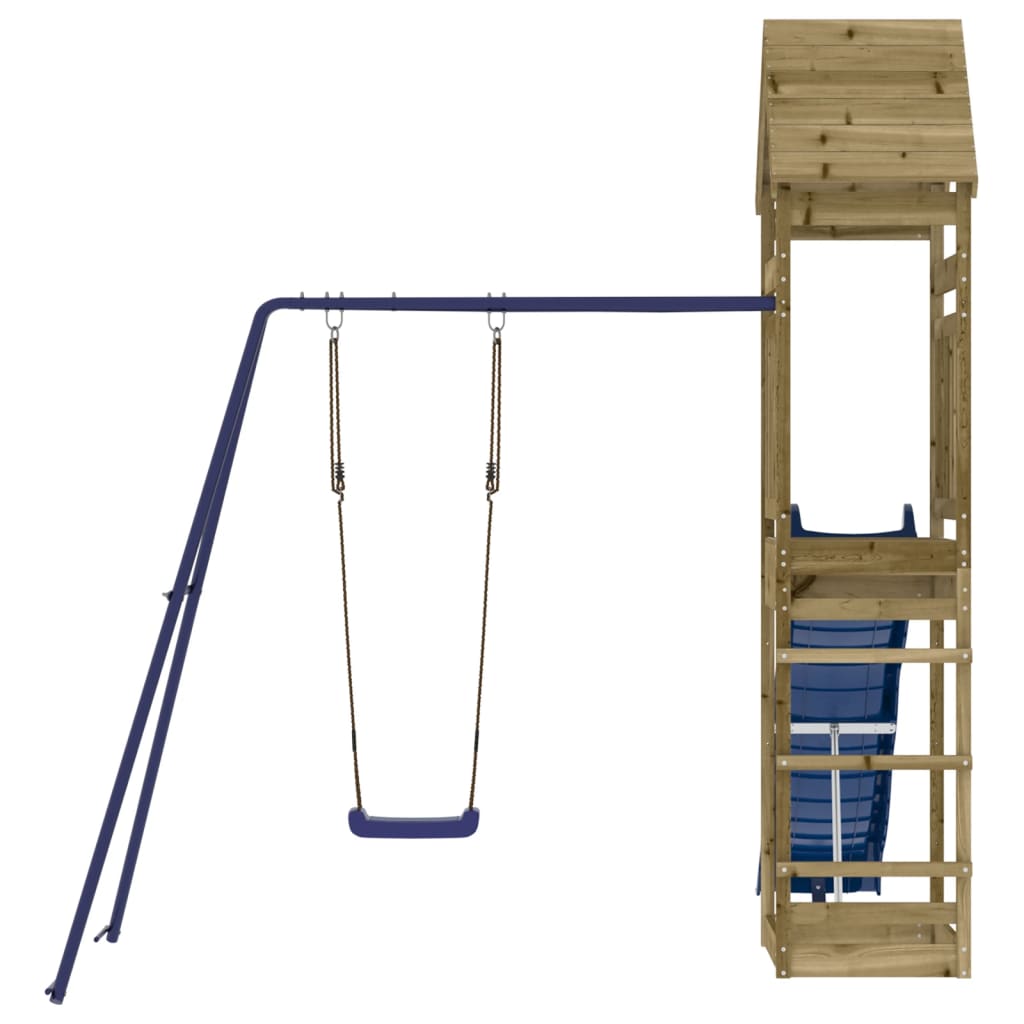 Outdoor playground set, impregnated pine wood
