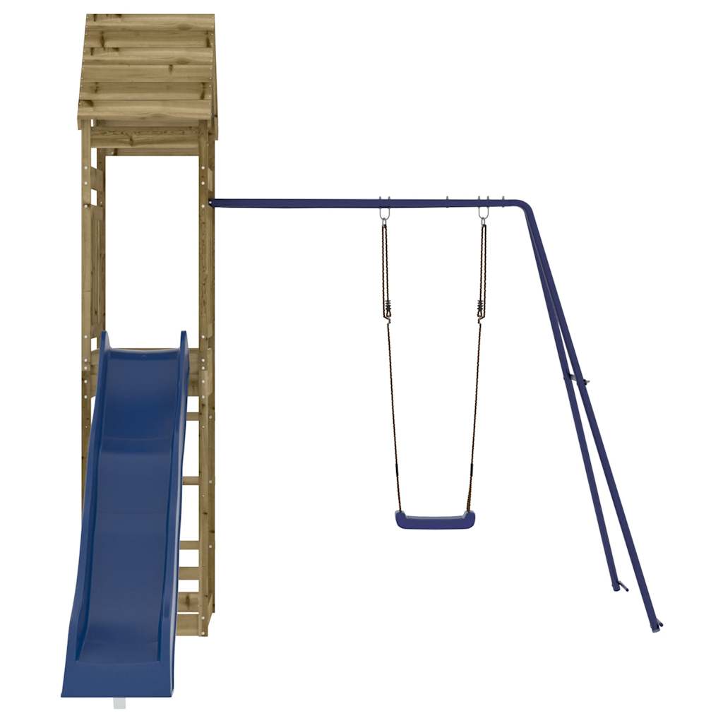 Outdoor playground set, impregnated pine wood
