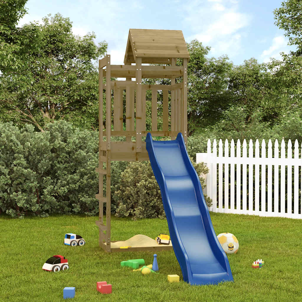Outdoor playground set, impregnated pine wood