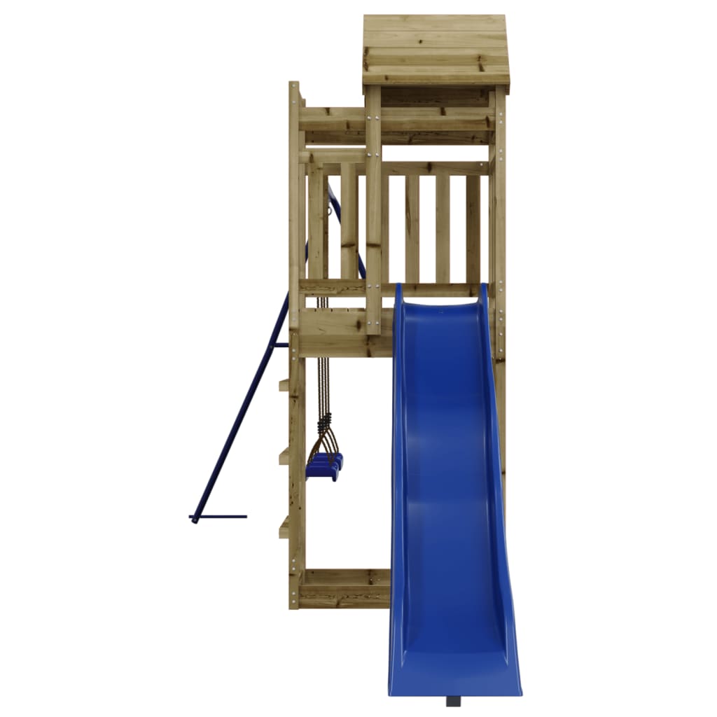 Outdoor playground set, impregnated pine wood