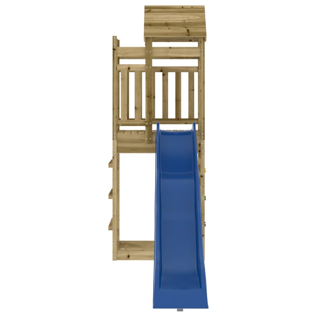 Outdoor playground set, impregnated pine wood