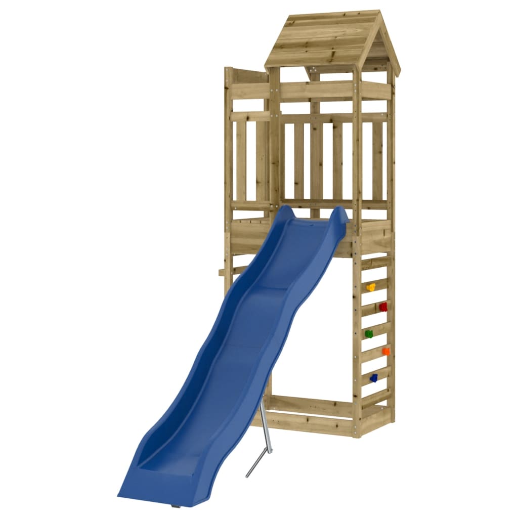 Outdoor playground set, impregnated pine wood