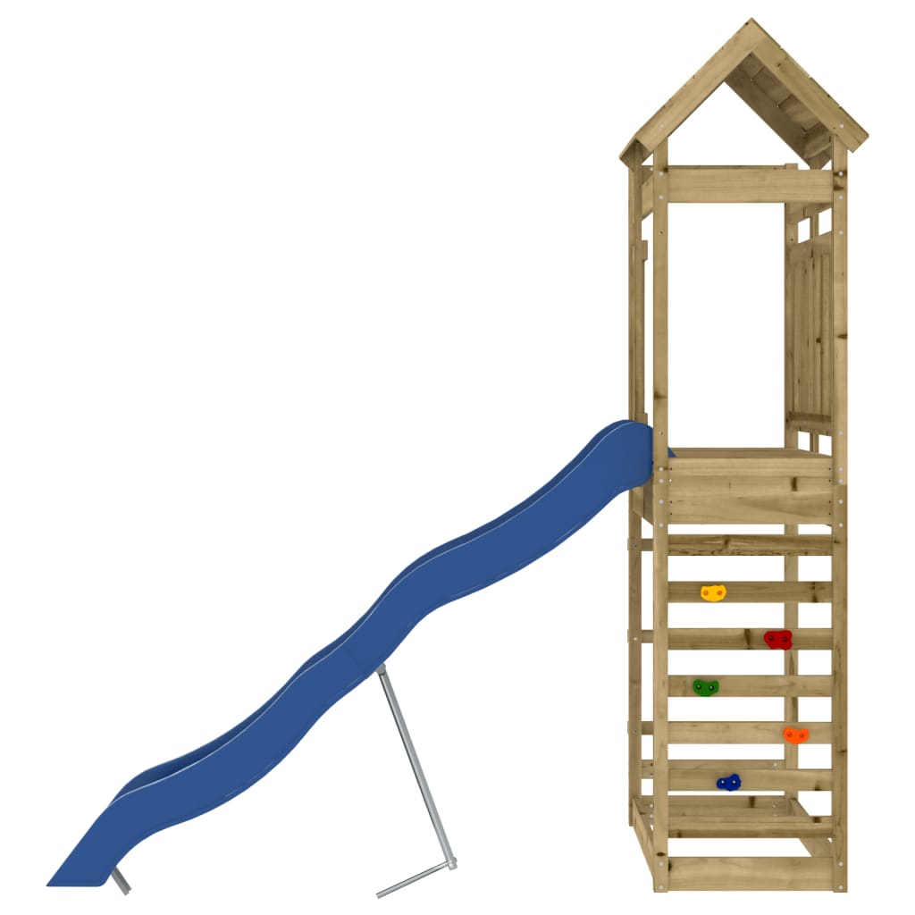 Outdoor playground set, impregnated pine wood
