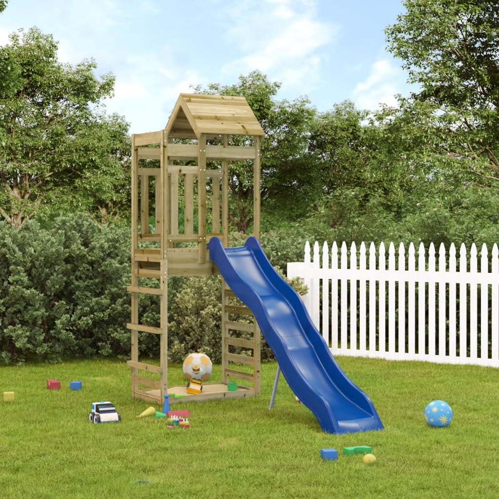 Outdoor playground set, impregnated pine wood