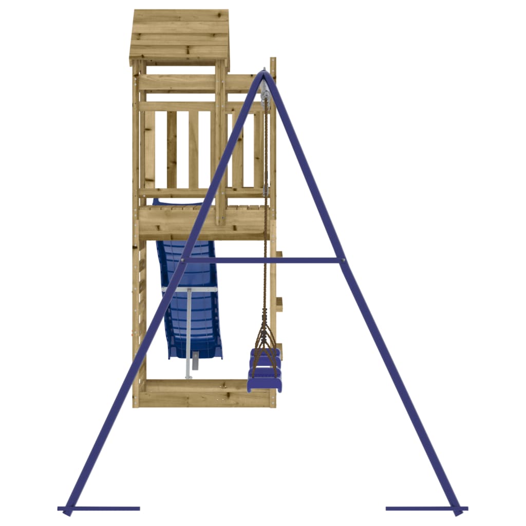 Outdoor playground set, impregnated pine wood
