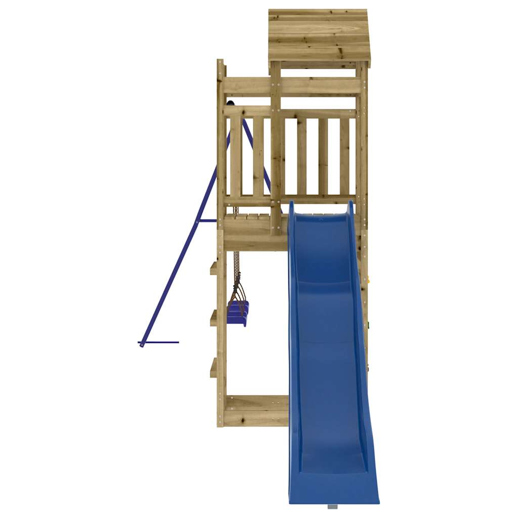 Outdoor playground set, impregnated pine wood