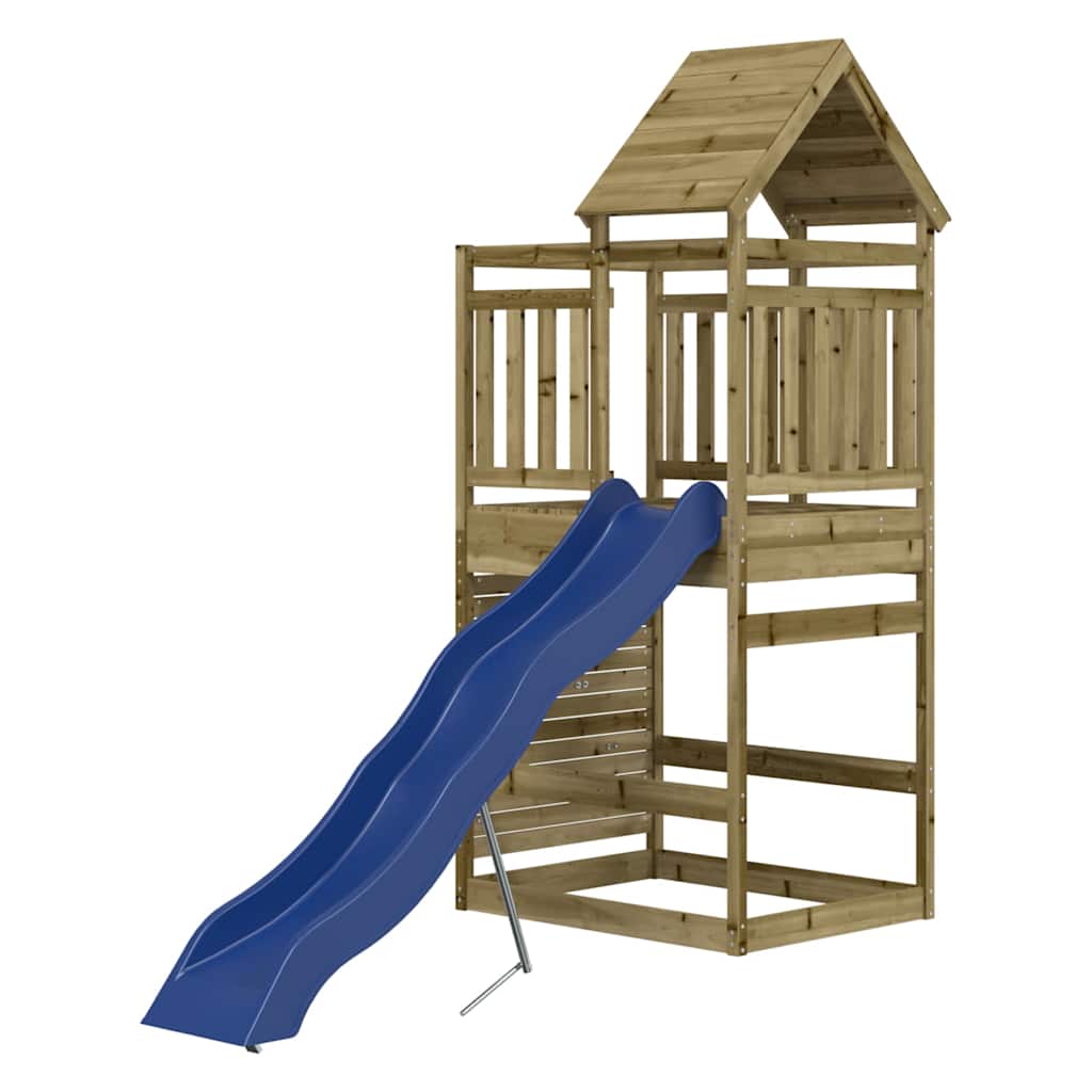Outdoor playground set, impregnated pine wood