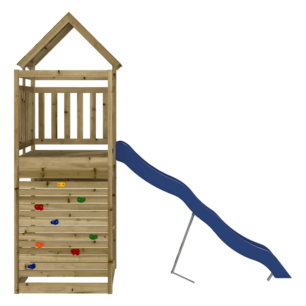 Outdoor playground set, impregnated pine wood