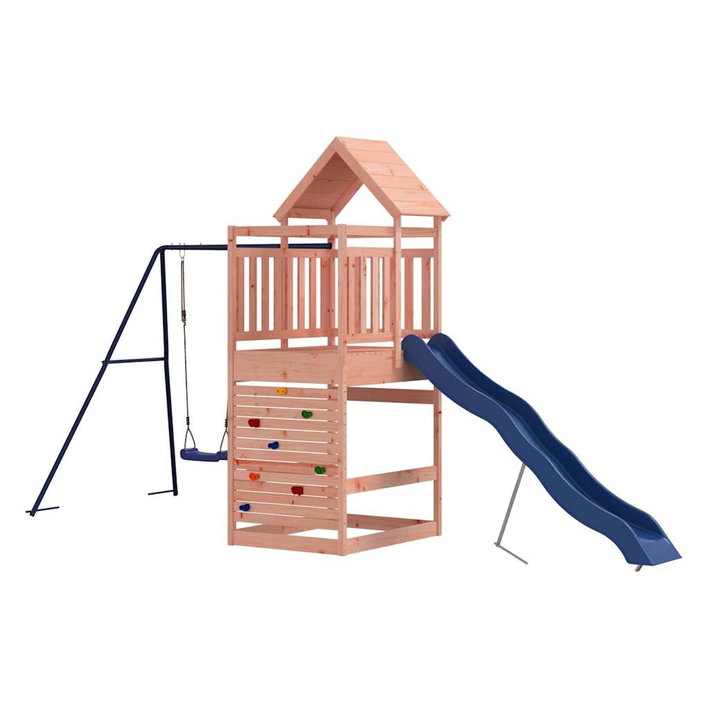 Outdoor play area set, solid Douglas fir
