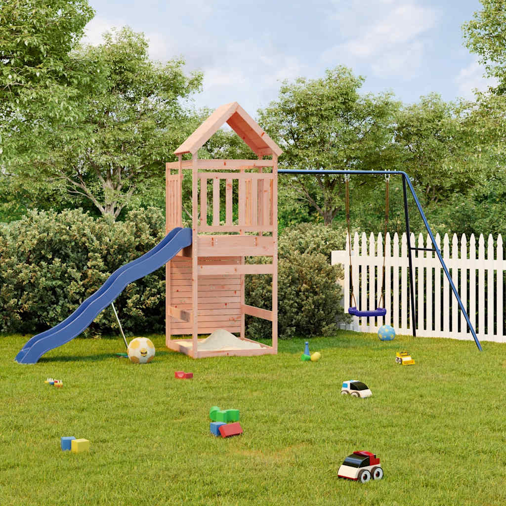 Outdoor play area set, solid Douglas fir