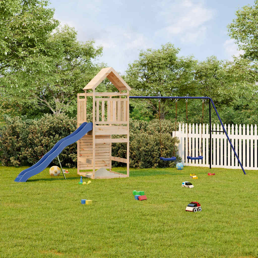 Outdoor play set, solid pine wood