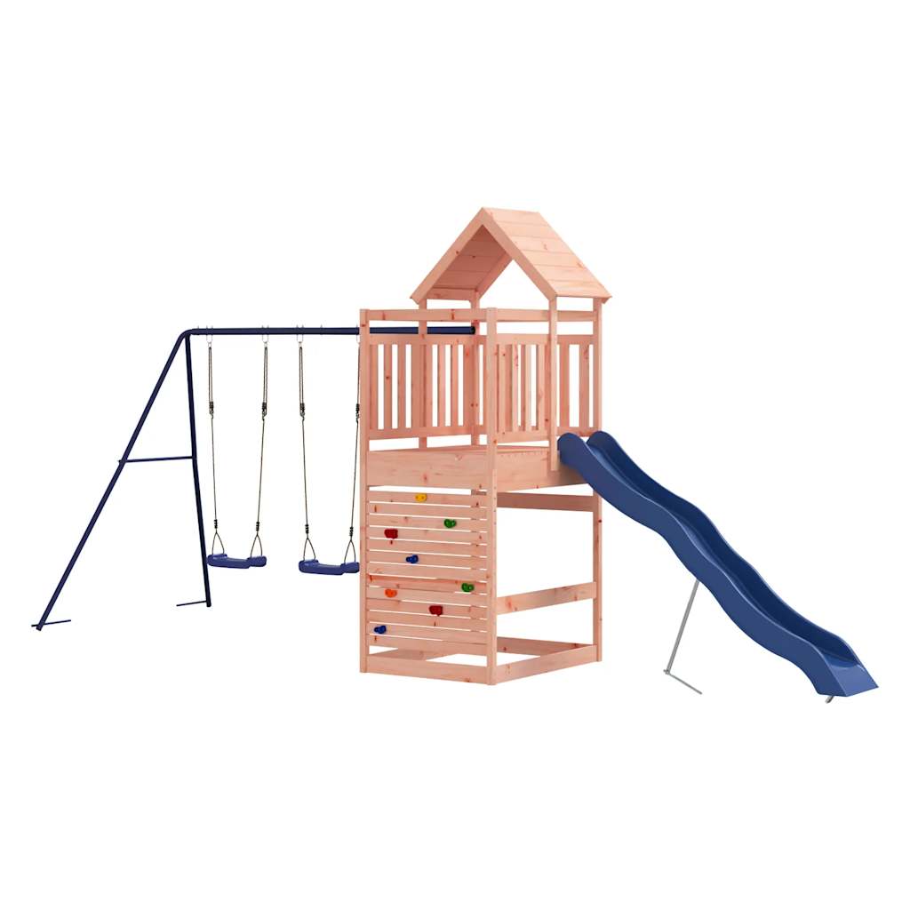 Outdoor play area set, solid Douglas fir