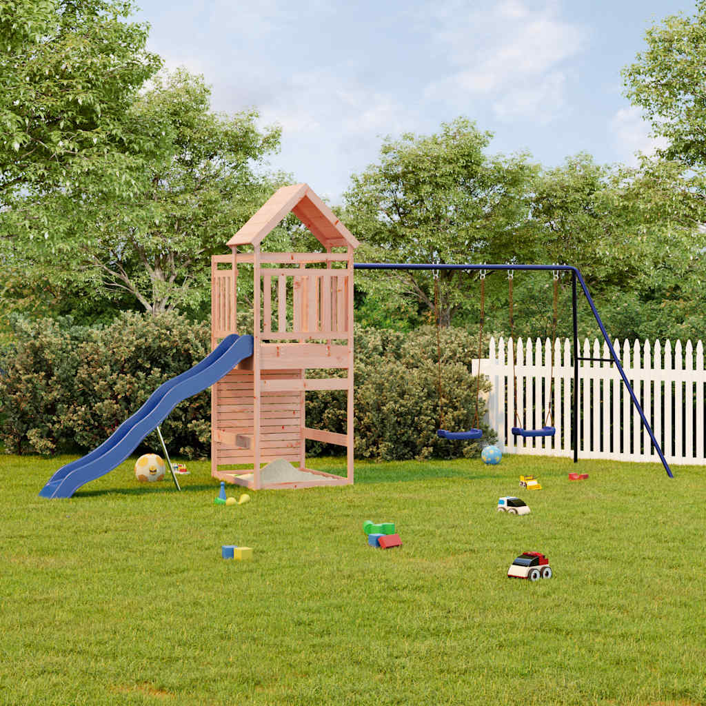 Outdoor play area set, solid Douglas fir