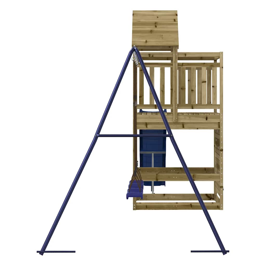 Outdoor playground set, impregnated pine wood