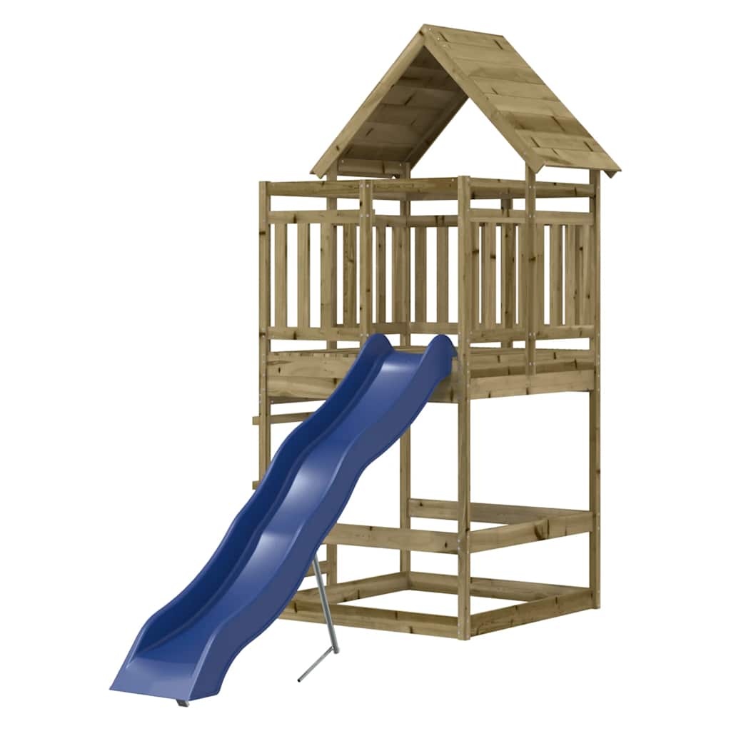 Outdoor playground set, impregnated pine wood