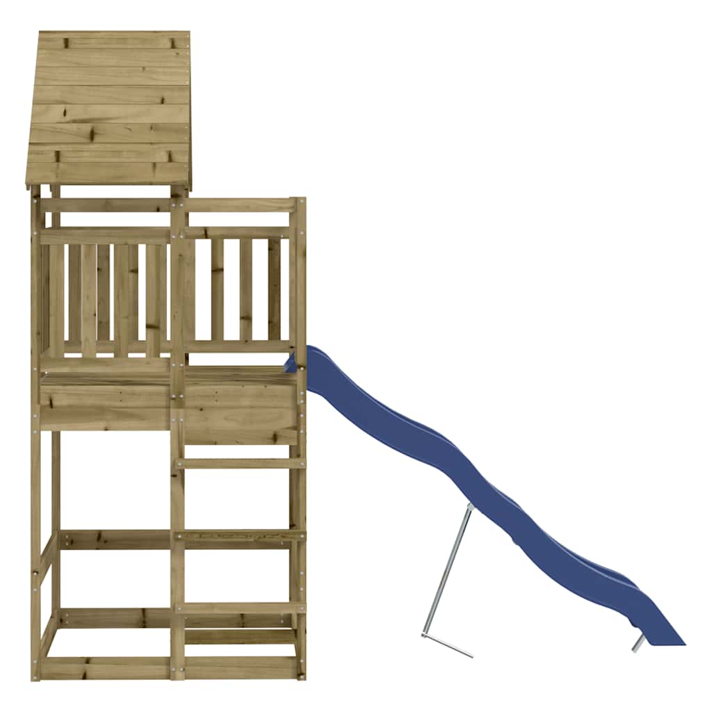 Outdoor playground set, impregnated pine wood