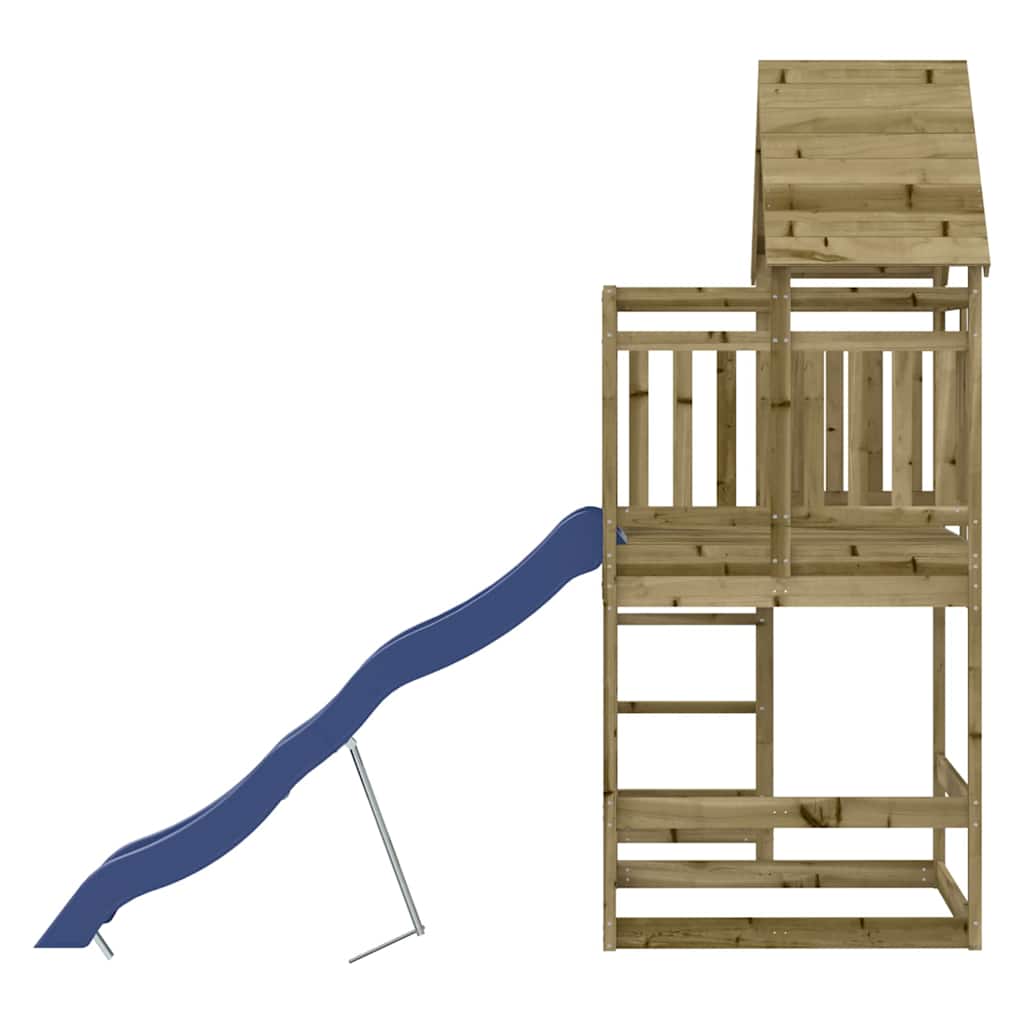 Outdoor playground set, impregnated pine wood