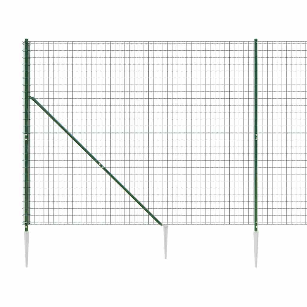 Vadu pinuma žogs ar smailiem galiem, zaļš, 1,6x25m