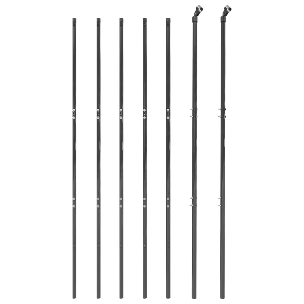 Wire mesh fence, anthracite, 1.4x10m, steel