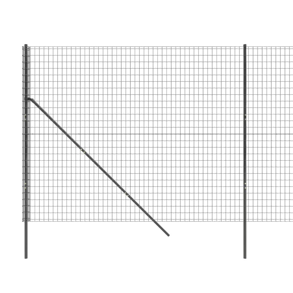 Vielinė tinklinė tvora, antracito, 2x25m, galvanizuotas plienas