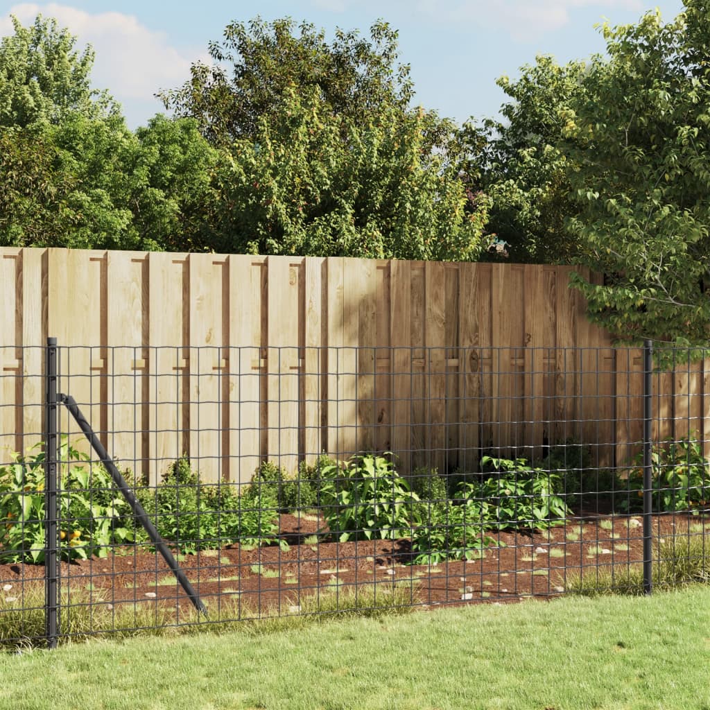 Wire mesh fence with spikes, anthracite, 1.1x10m