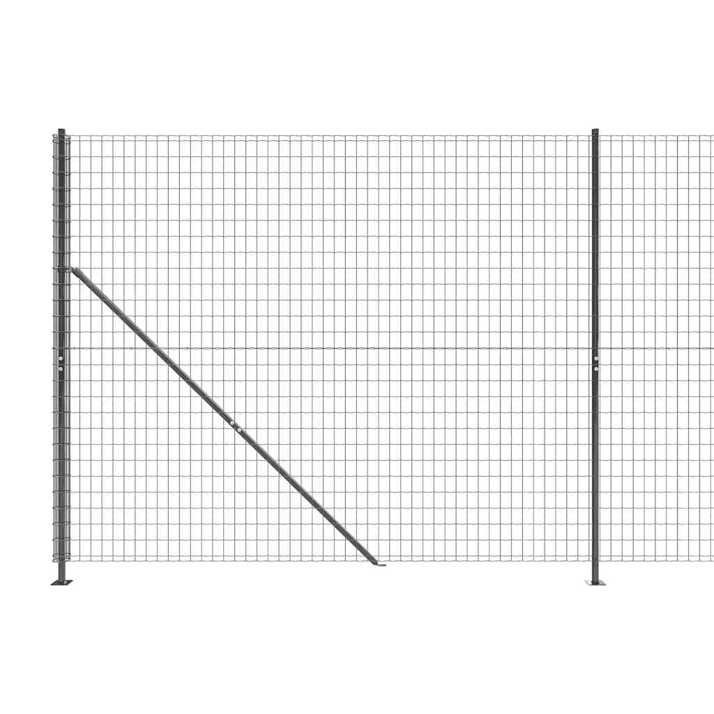 Žogu pinums ar atlokiem, antracīta krāsā, 2,2x25m