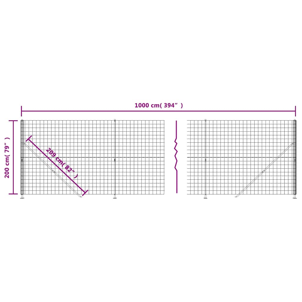 Žogu siets ar atlokiem, antracīta krāsa, 2x10 m