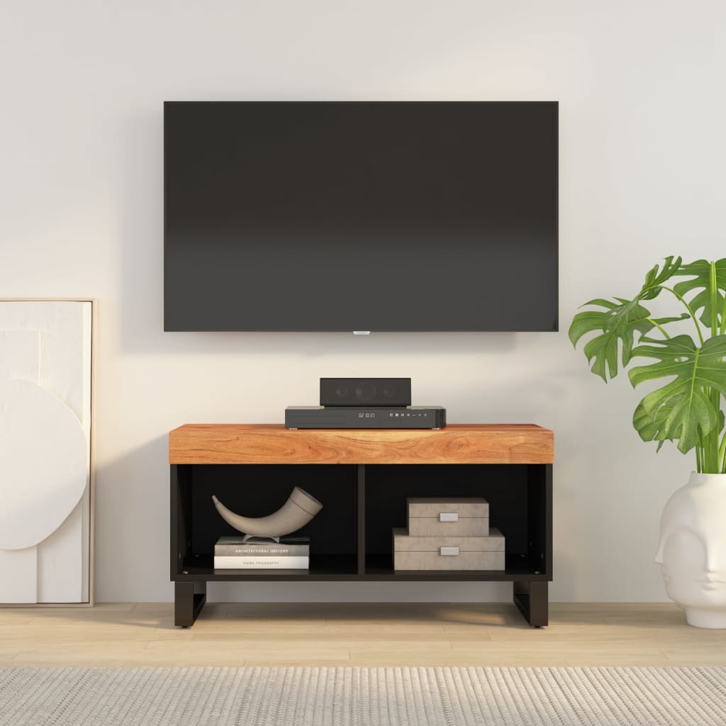 TV cabinet, 85x33x43.5cm, solid acacia wood